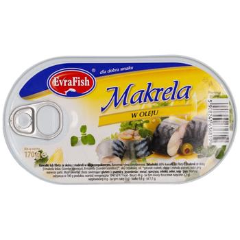 Скумбрія EvraFish в ріпаковій олії 170 г - купить, цены на Эпицентр FOOD - фото 1