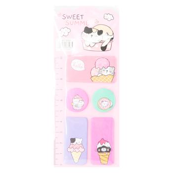 Zed Cat Set of Stickers on Tablet with Ruler 6.5х18сm - buy, prices for EKO Market - photo 2