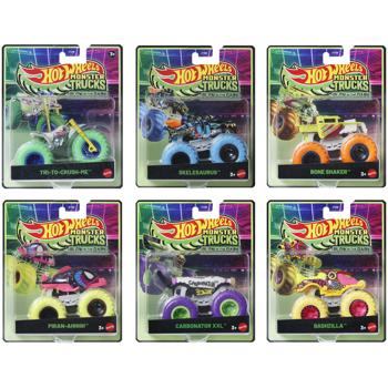 Hot Wheels Monster Trucks Glow in the Dark 1:64 Off-Road Car Assortment