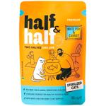 Корм вологий Half&Half Premium з білою рибою та морквою в соусі для стерилізованих котів 85г
