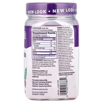 Мелатонін, Melatonin, Sleep, Natrol, смак полуниці, 10 мг, 140 жувальних цукерок (5 мг у кожній жува - купить, цены на Biotus - фото 2