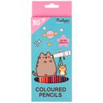 Олівці кольорові Yes Pusheen Cheek двосторонні 24 кольори 12шт