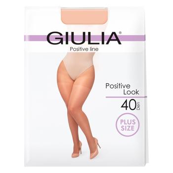 Колготи жіночі Giulia Positive Look 40 Den р.7 Cappuccino - купити, ціни на NOVUS - фото 1