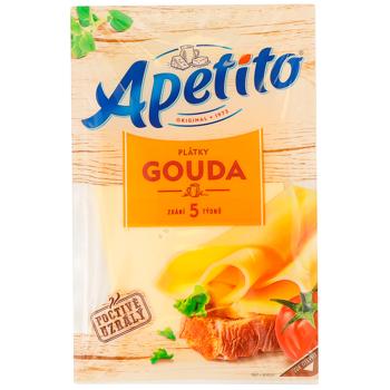 Apetito Gouda Cheese Sliced ​​48% 90g - buy, prices for Supermarket "Kharkiv" - photo 1