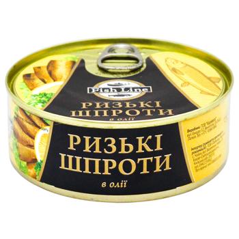 Шпроты Fish Line Рижские в масле 240г - купить, цены на Эпицентр FOOD - фото 1