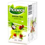 Чай зелений і трав'яний Pickwick Variation Box зі шматочками фруктів 1,5г*20шт