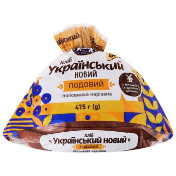 Хліб Кулиничі Український новий половинка нарізка 475г - купити, ціни на Епіцентр FOOD - фото 1