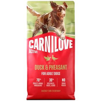 Корм сухий Carnilove Active з качкою та фазаном для собак всіх порід 12кг - купити, ціни на MasterZoo - фото 1