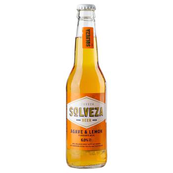 Solveza Agava Lemon Light Beer 6% 0.33l - buy, prices for NOVUS - photo 2