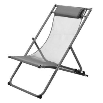 Gray Beach Chair 63x93-68x95/41.5cm - buy, prices for METRO - photo 2