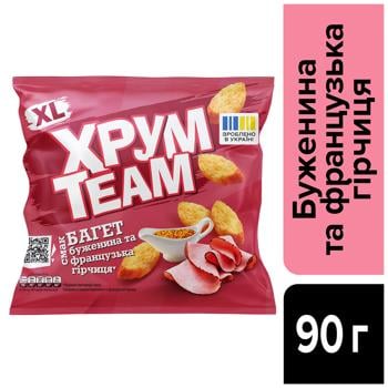 Сухарики ХрумTeam Багет Буженина та французька гірчиця 90г - купити, ціни на Grono - фото 2