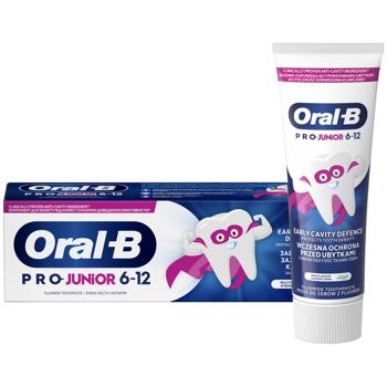 Зубна паста Oral-B Pro-Junior ніжний смак 6-12 років 75мл - купити, ціни на Ідеал - фото 1