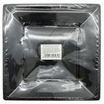 Plates Square Plastic Black 18cm 10pcs