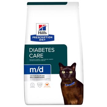 Корм сухой Hill’s Prescription Diet Diabetes Care m/d с курицей для кошек с сахарным диабетом 1,5кг - купить, цены на MasterZoo - фото 1