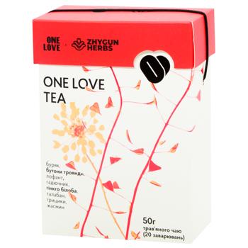 Чай фірмовий One Love Tea ONE LOVE x Zhygun Herbs 50 г - купити, ціни на WINETIME - фото 1