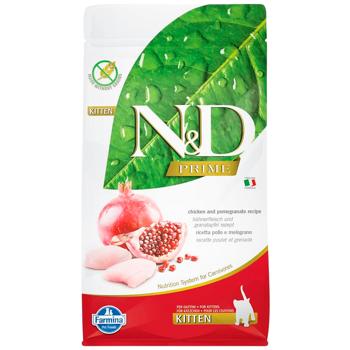 Farmina N&D Prime Dry Food with Chicken and Pomegranate for Kittens 5kg - buy, prices for MasterZoo - photo 1