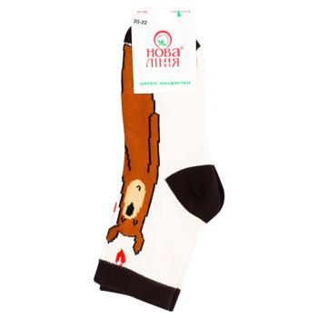 Nova Liniya Children's Milk Socks Size 16-18, 20-22 - buy, prices for Auchan - photo 1