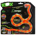 Klixx Creaturez-Fidget Red-Yellow Python Toy