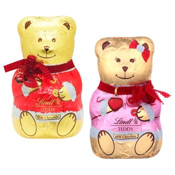 Фігурка шоколадна Lindt Teddy Ведмедик-дівчинка молочна 100г - купити, ціни на Cупермаркет "Харків" - фото 1