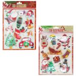 3D New Year's Stickers 18*26cm P160 in Assortment