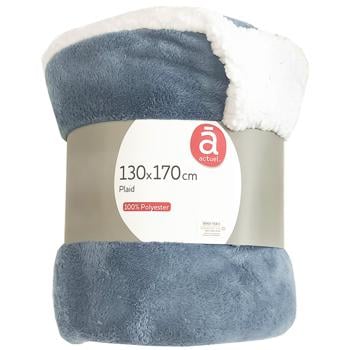 Actuel Coral-fleece Sherpa Blanket 130*170cm - buy, prices for Auchan - photo 1