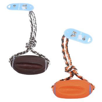 Pet Fang Fang Rugby with Rope Toy for Dogs 30cm - buy, prices for COSMOS - photo 1