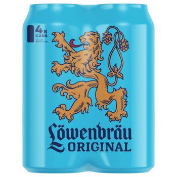 Пиво Lowenbrau светлое 5,1% 4х0,5л - купить, цены на Восторг - фото 1