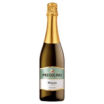 Напій винний Pregolino Moscato напівсолодкий білий 5-8,5% 0,75л - купити, ціни на - фото 1