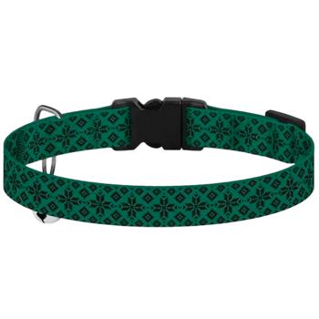 Barksi Urban Вишиванка нейлоновий нашийник для котів XS - зелений - купити, ціни на MasterZoo - фото 2