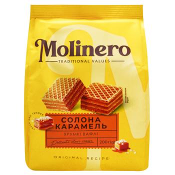 Вафли Molinero со вкусом соленой карамели 200г - купить, цены на Auchan - фото 2