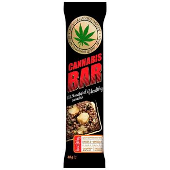 Cannabis Bar Muesli Bar with Hazelut and Cannabis Seeds 40g - buy, prices for Epicentr FOOD - photo 1