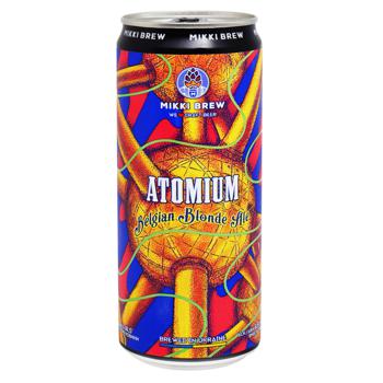 Пиво Mikki Brew Atomium світле нефільтроване 6,5% 0,33л - купити, ціни на NOVUS - фото 1