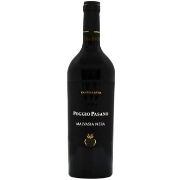 Cantina Sava Malvasia Nera Poggio Pasano Dry Red Wine 14.5% 0.75l