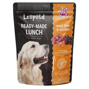 Leopold Feed with meat liver and chicken for dogs 500g - buy, prices for Ideal - photo 1