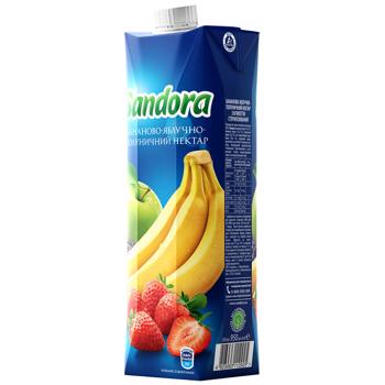 Sandora Banana-apple-strawberry Nectar 0.95l - buy, prices for COSMOS - photo 1