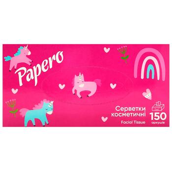 Papero 2-ply White Cosmetic Wipes 150 sheets - buy, prices for Supermarket "Kharkiv" - photo 3