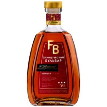 French Boulevard Cognac 3 years 40% 0.5l - buy, prices for MegaMarket - photo 1
