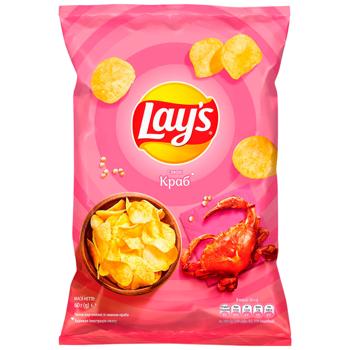 Lay's Potato Chips with Crab Flavor 60g - buy, prices for Ideal - photo 1
