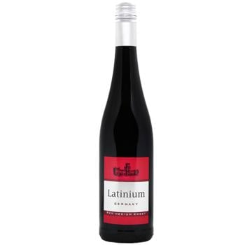 Вино Latinium Red Medium Sweet червоне напівсолодке 10,5% 0,75л - купити, ціни на ЕКО Маркет - фото 1