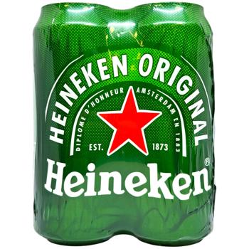 Пиво Heineken светлое 5% 4шт*0,5л - купить, цены на NOVUS - фото 2