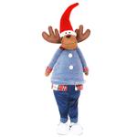 Bona Di Deer Christmas Soft Toy 65cm Blue with Red