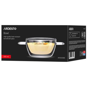 Ardesto Double Walls Broth Bowl with Handles - buy, prices for ULTRAMARKET - photo 3