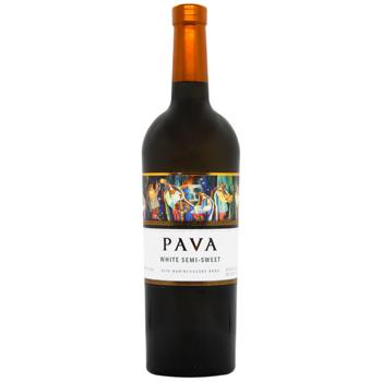 Pava White Semisweet Wine 9.5-13% 0.75l - buy, prices for Auchan - photo 1