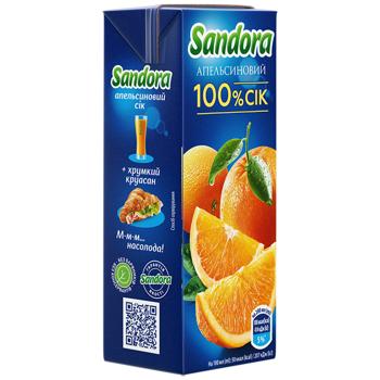 Сок Sandora апельсиновый неосветленный 100% 200мл - купить, цены на КОСМОС - фото 3