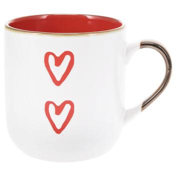 Koopman Hearts Ceramic Mug 400ml in assortment - buy, prices for Auchan - photo 2