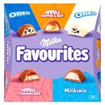 Шоколадні цукерки з начинками різних смаків Milka Favourites 95g