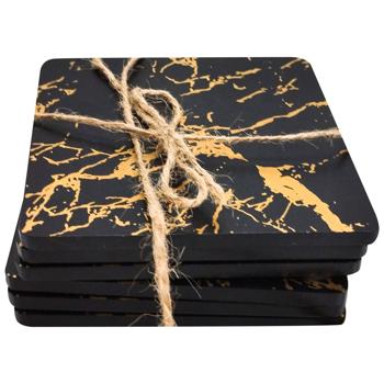 Black Marble Set of Square Bonfires 10*11.5*5cm 6pcs