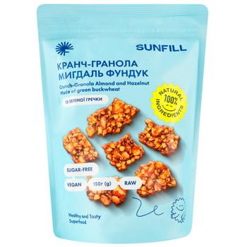 Sunfill Almond-Hazelnut Crunch-Granola 150g - buy, prices for - photo 1