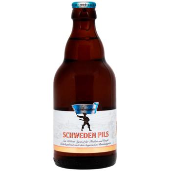 Пиво Schwarzbrau Schweden Pils светлое фильтрованное 5% 0,33л