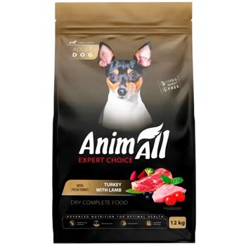 AnimAll Small Breed Adult сухий корм для собак 12 кг - індичка та ягня - купить, цены на MasterZoo - фото 1
